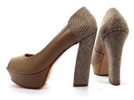 Sapato peep toe